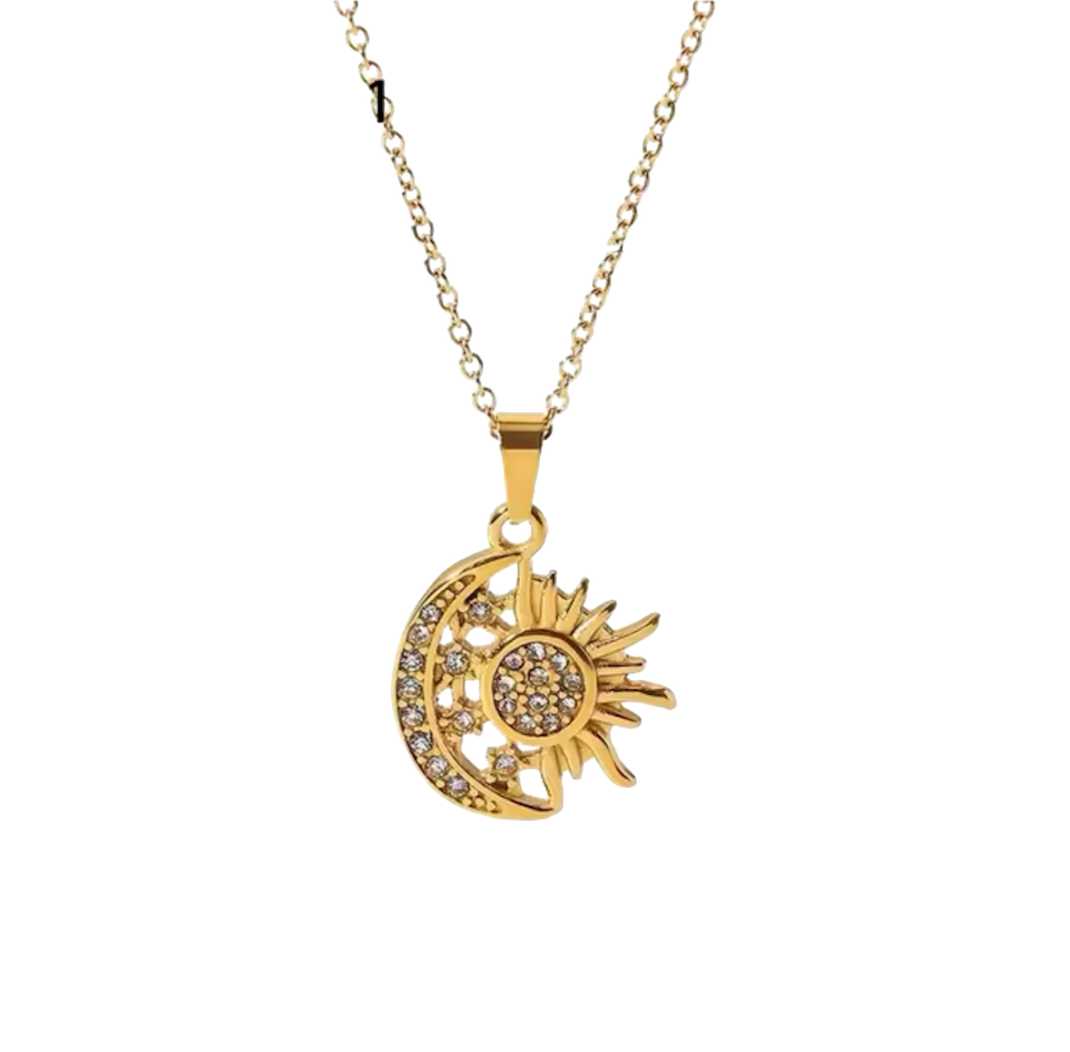 Sun and moon pendant